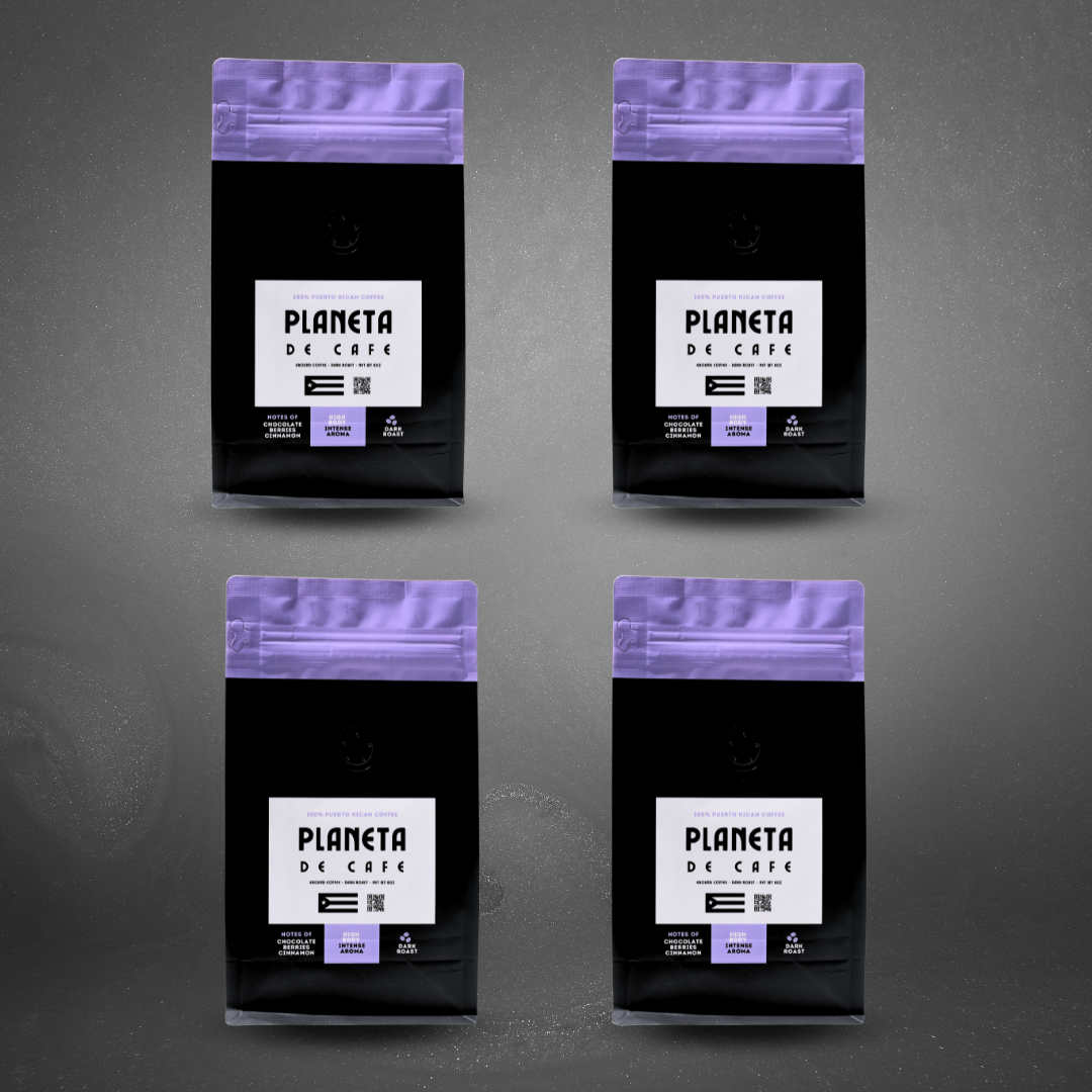 Puerto Rican Dark Roast Coffee 4 Pack - Ground